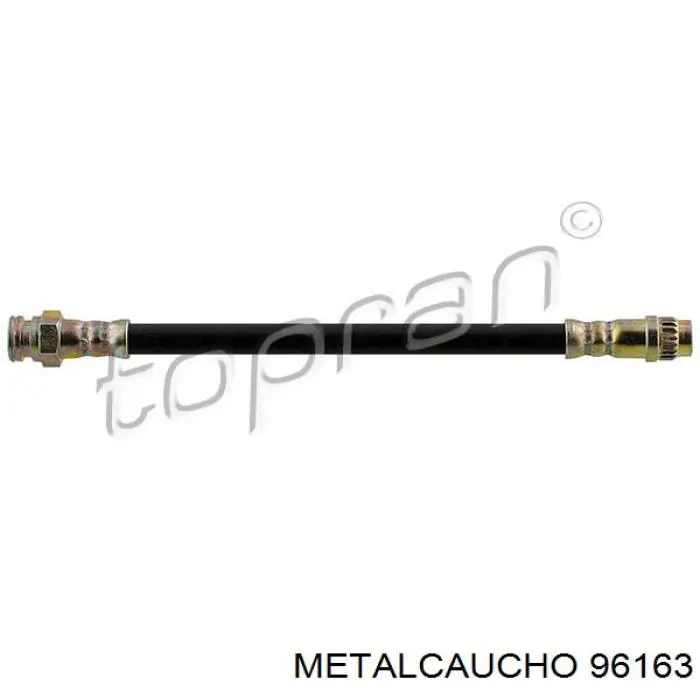 Tubo flexible de frenos trasero 96163 Metalcaucho