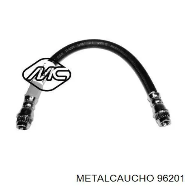 96201 Metalcaucho шланг тормозной задний
