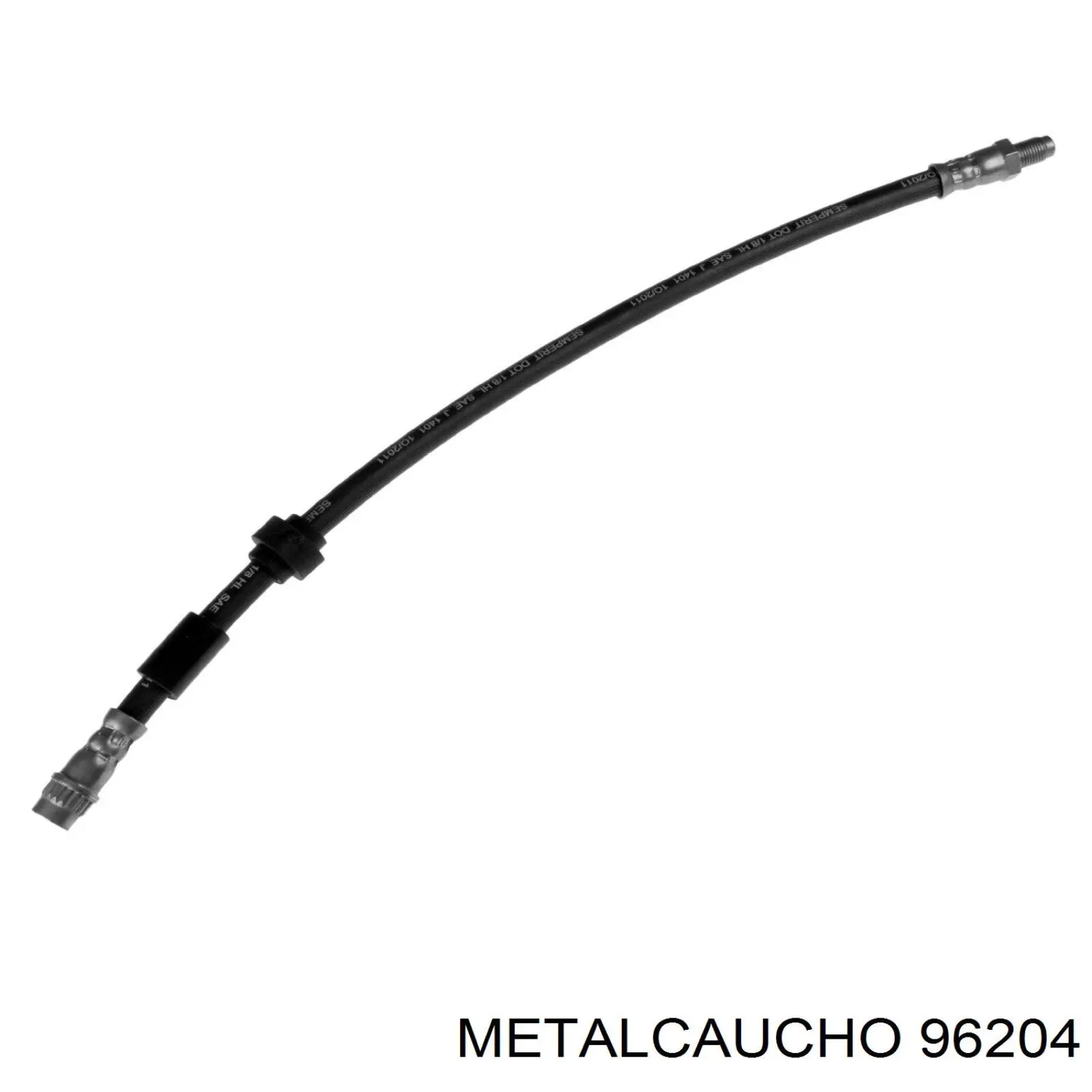 96204 Metalcaucho шланг тормозной передний