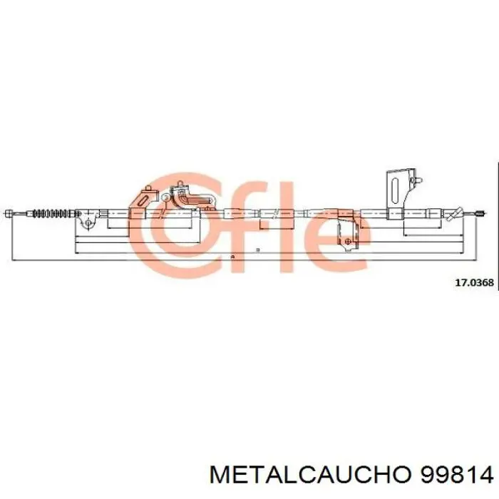 Трубка/шланг відводу масла від турбіни 99814 Metalcaucho