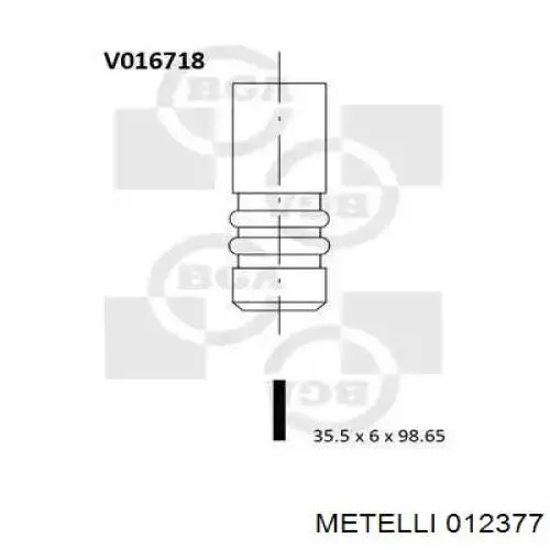 01-2377 Metelli направляющая клапана