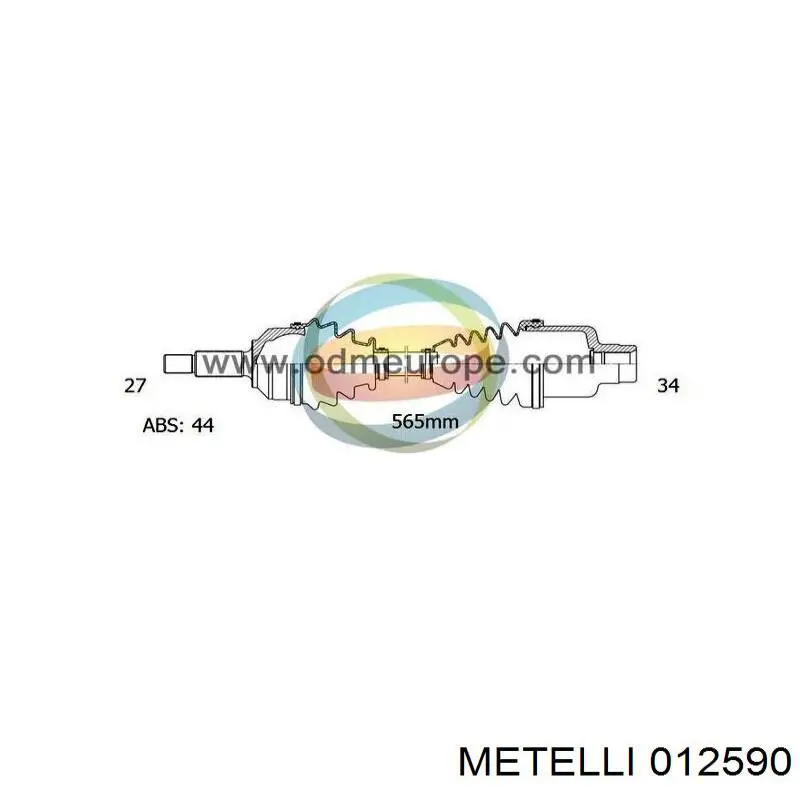 01-2590 Metelli направляющая клапана выпускного