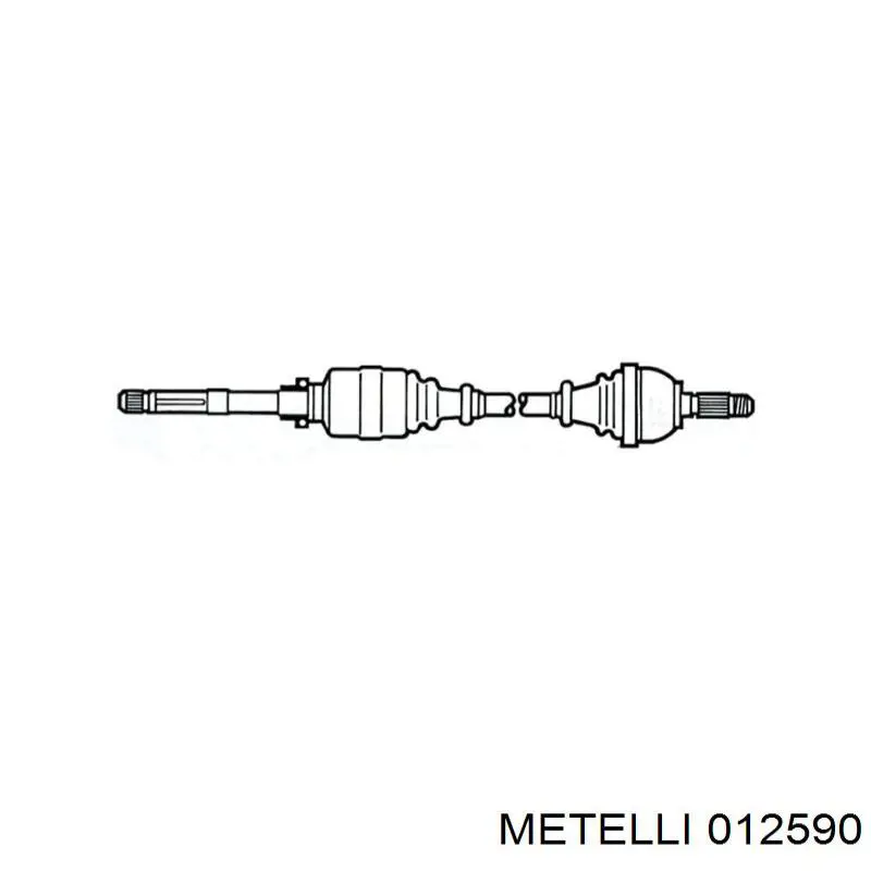 012590 Metelli Направляющая втулка клапана выпускного