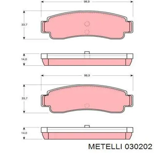 030202 Metelli Шайба регулировочная