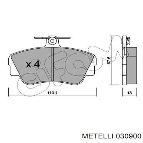 Шайба регулировочная Metelli 030900 цена, от 1.91 USD