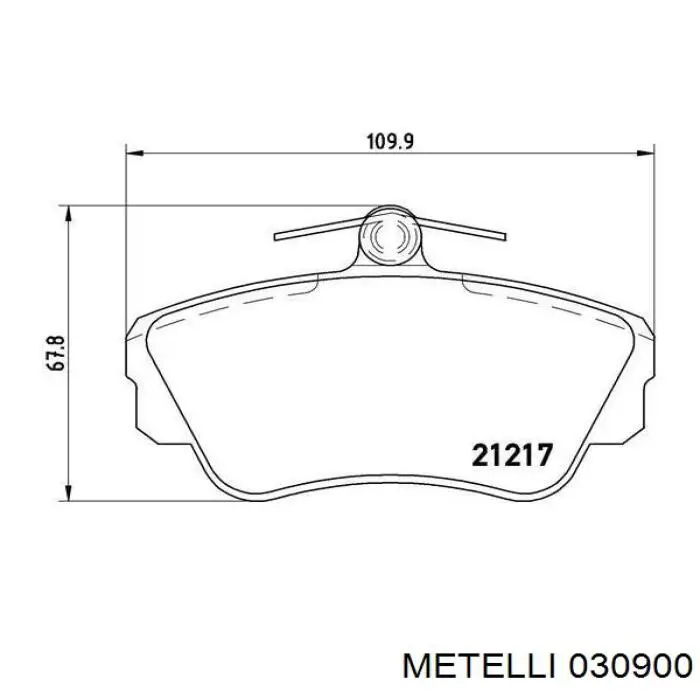 030900 Metelli Шайба регулировочная