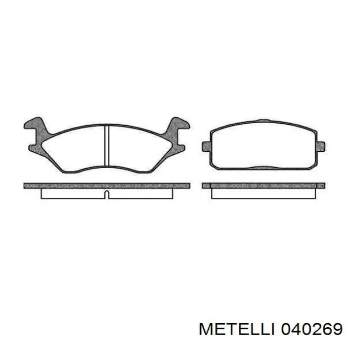 Купить 040269 Metelli Цилиндр тормозной колесный