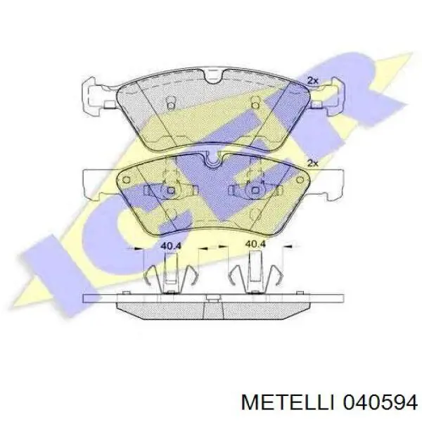 040594 Metelli Цилиндр тормозной колесный, задний