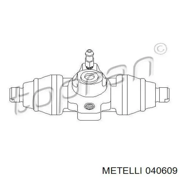 Купить 040609 Metelli Цилиндр тормозной колесный