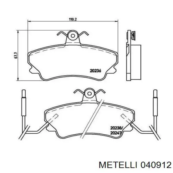 Купить 040912 Metelli Цилиндр тормозной колесный