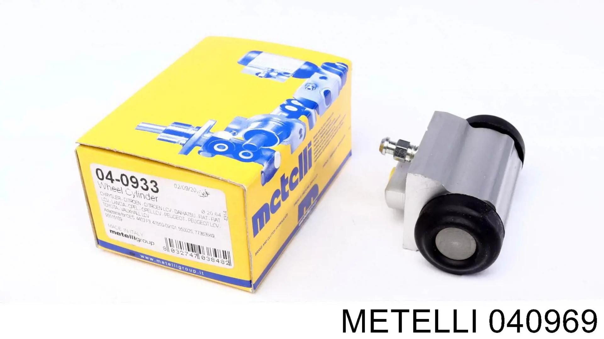 Купить 040969 Metelli Цилиндр тормозной колесный