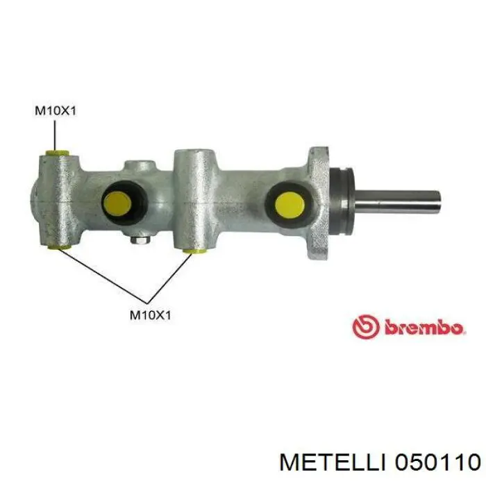 Цилиндр тормозной главный 050110 Metelli