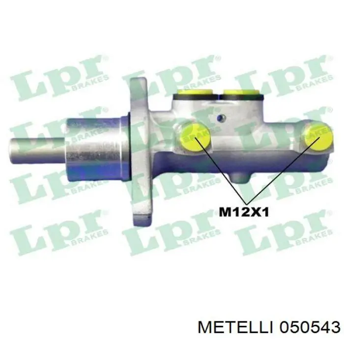 Цилиндр тормозной главный 050543 Metelli