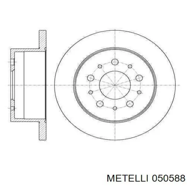 05-0588 Metelli цилиндр тормозной главный