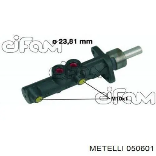 Цилиндр главный тормоза (гидротормозов) Metelli 050601 цена, от 39.78 USD