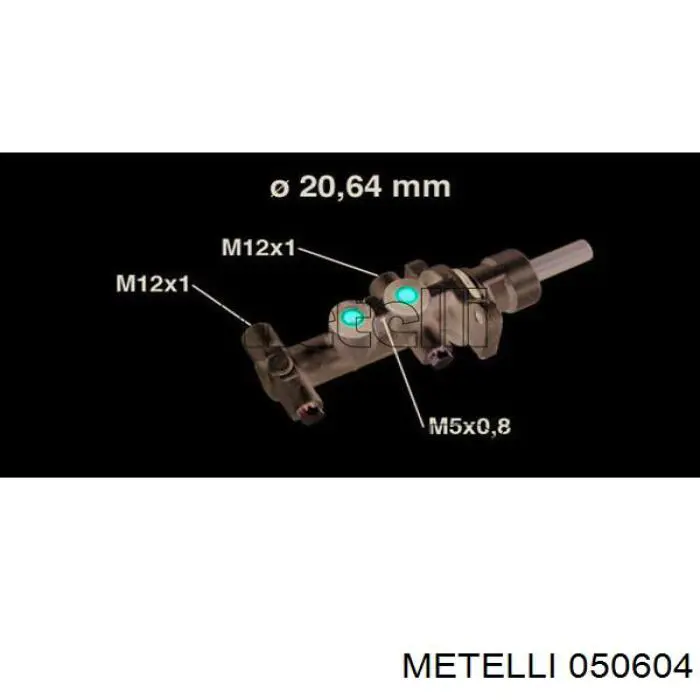 050604 Metelli Цилиндр тормозной, главный