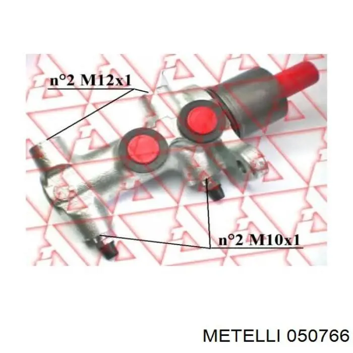 Цилиндр главный тормоза (гидротормозов) Metelli 050766 цена, от 65.55 USD
