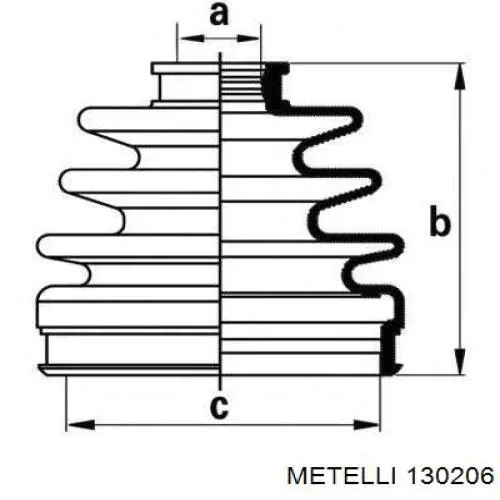 Чехол шруса Metelli 130206 цена, от 8.75 USD
