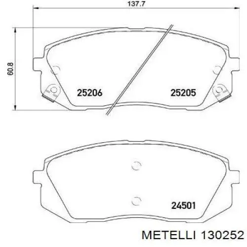 Купить 130252 Metelli Пыльник гранаты наружный, передний