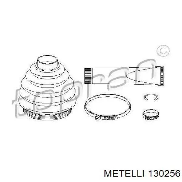 Пыльник ШРУСа наружный 130256 Metelli