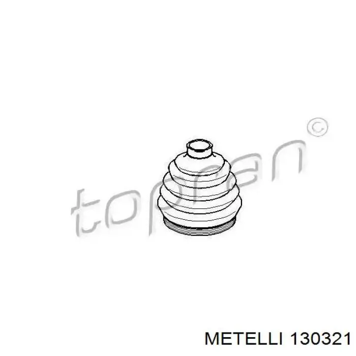 130321 Metelli Пыльник шарнира привода