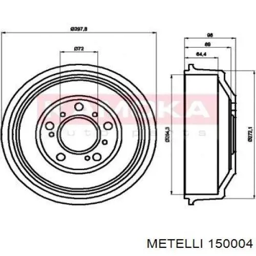 Купить 150004 Metelli Внешняя граната