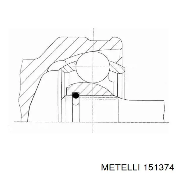 ШРУС наружный Metelli 151374
