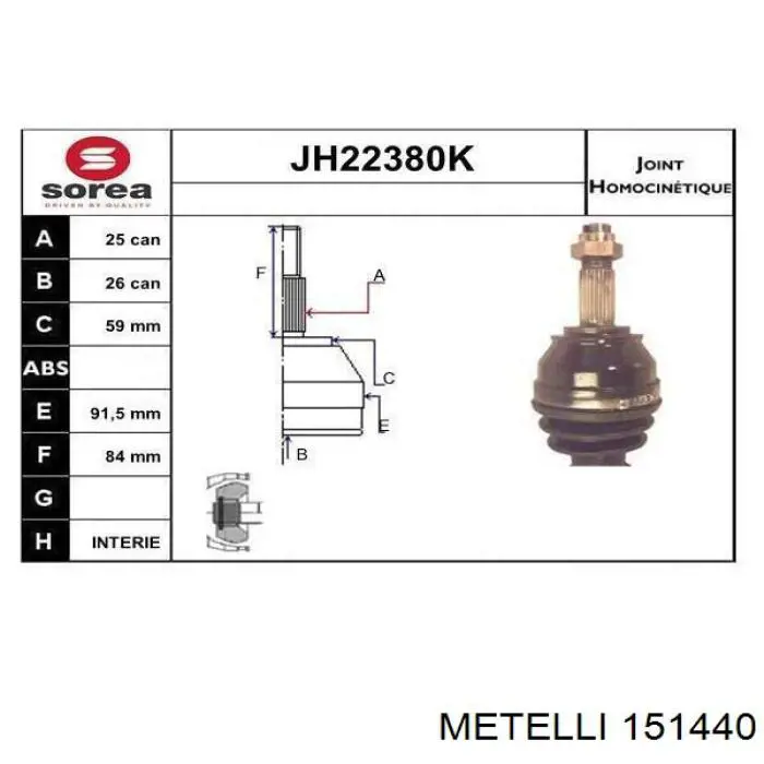 Граната колесная Metelli 151440 цена, от 33.72 USD