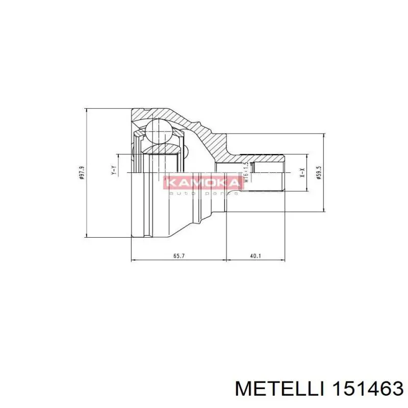 Купить 151463 Metelli Внешняя граната