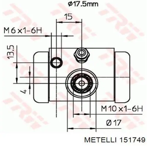 Купить 151749 Metelli Внешняя граната