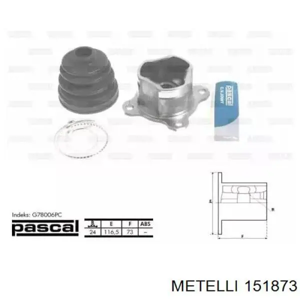 Купить 151873 Metelli Внешняя граната