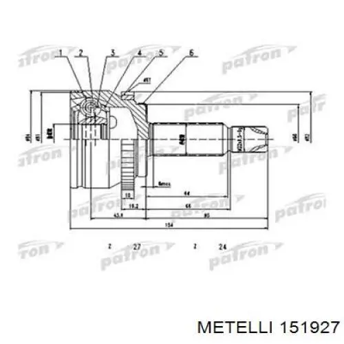 Граната колесная Cifam 607927 цена, от 29.28 USD