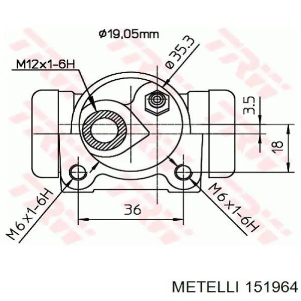 Граната колесная Metelli 151964 цена, от 47.90 USD