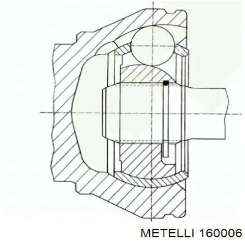 160006 Metelli ШРУС внутренний, передний