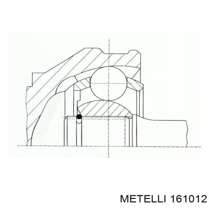 Купить 161012 Metelli ШРУС внутренний