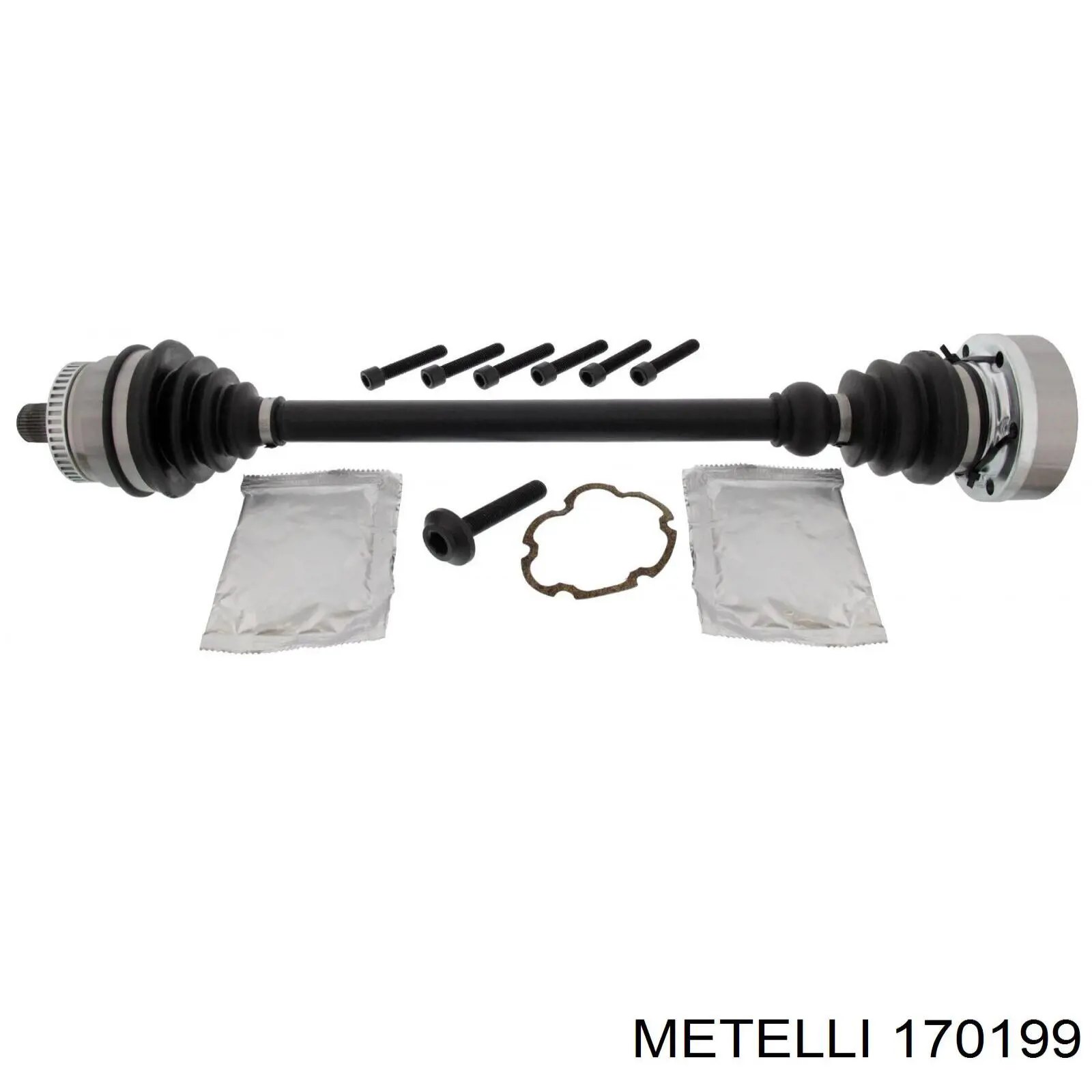 170199 Metelli полуось (привод передняя левая)