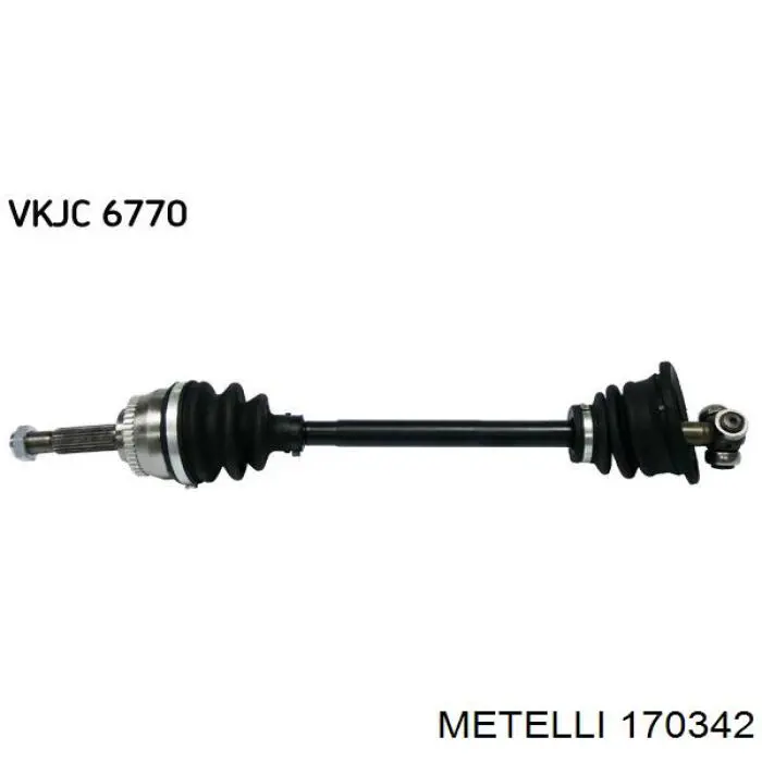 Левая полуось 170342 Metelli