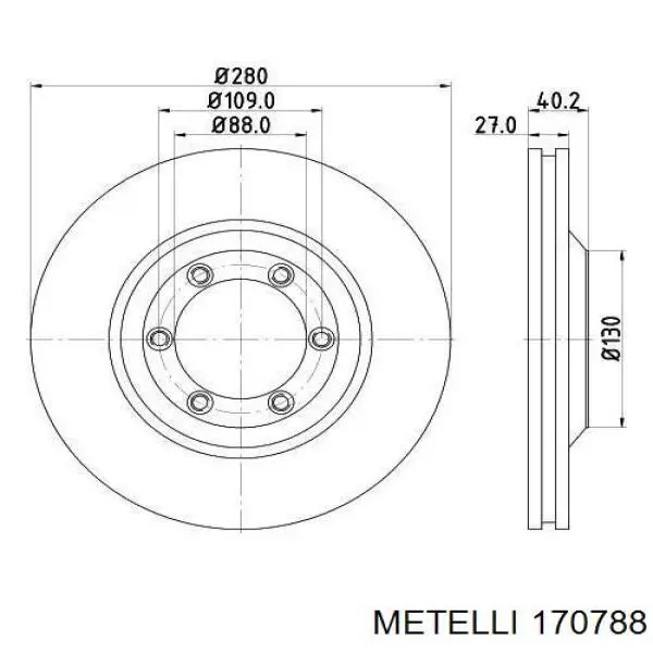 G24001PC Pascal Полуось передняя левая