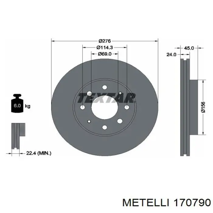 Купить 170790 Metelli Привод в сборе левый