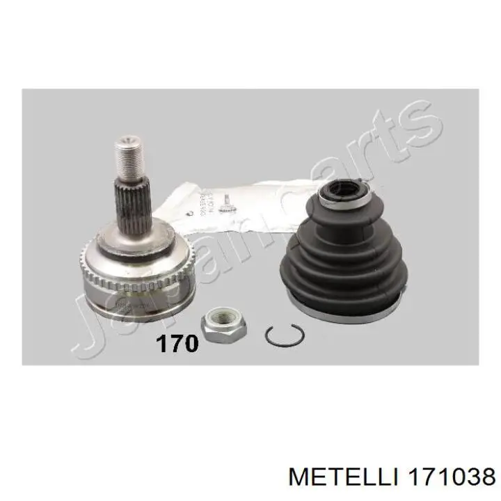 Левая полуось 171038 Metelli