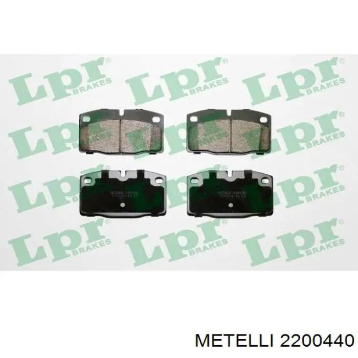 Купить 2200440 Metelli Колодки тормозные