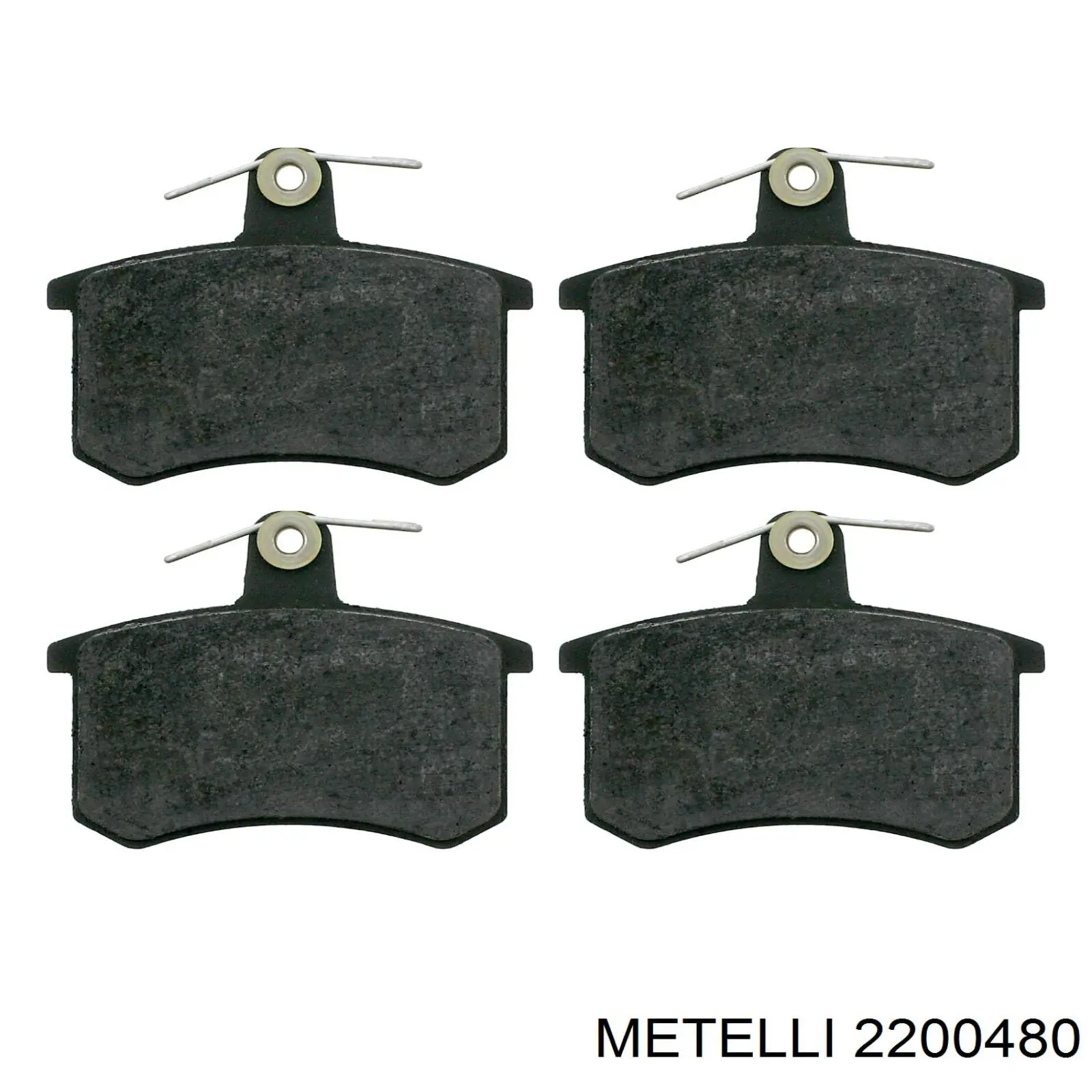 Колодки дисковые  Metelli 2200480 цена, от 15.29 USD