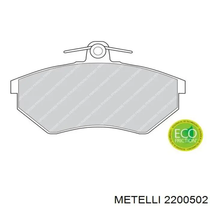 Тормозные колодки Metelli 2200502