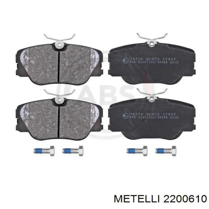 Тормозные колодки Metelli 2200610