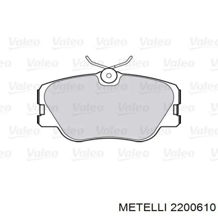 2200610 Metelli Колодки передние