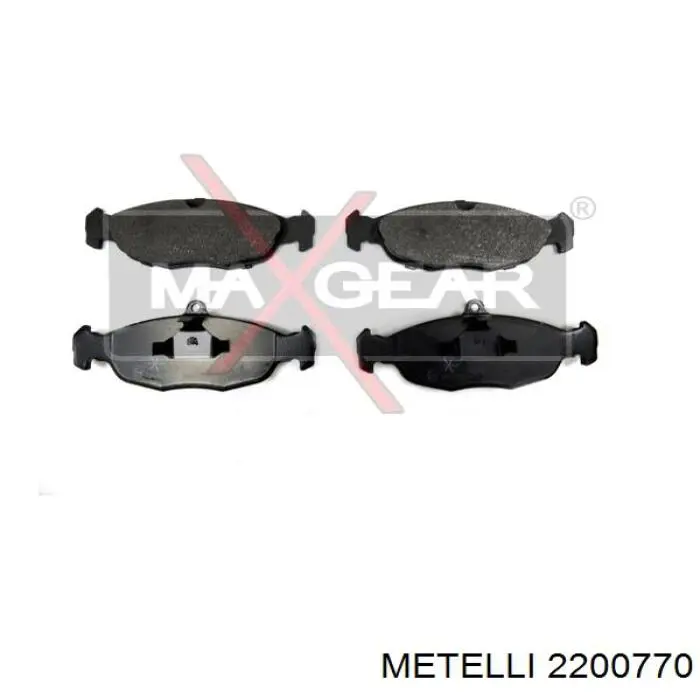 Передние тормозные колодки 2200770 Metelli