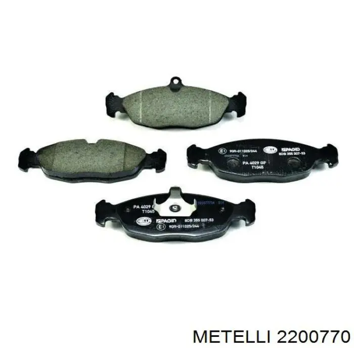 Купить 2200770 Metelli Колодки тормозные