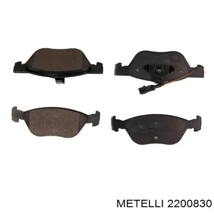 Купить 2200830 Metelli Колодки тормозные
