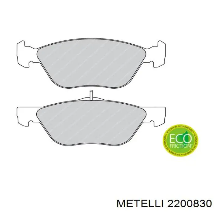 Колодки Metelli 2200830 цена, от 26.35 USD
