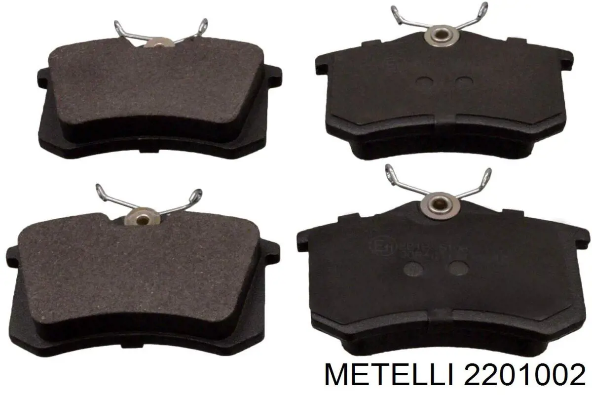 Задние тормозные колодки 2201002 Metelli